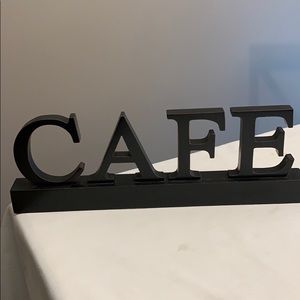 “Cafe” sign